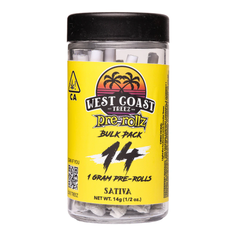 West Coast Treez - West Coast Treez | Mango Haze | Sungrown Pre-Roll 14pk | 14g Main Image