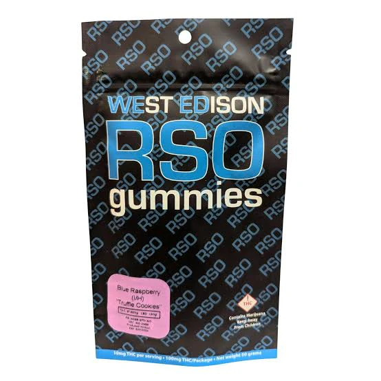 WEST EDISON (OCC) - West Edison - RSO Gummies - Blue Raspberry - 100mg Main Image