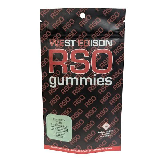 WEST EDISON (OCC) - West Edison - RSO Gummies - Strawberry - 100mg Main Image