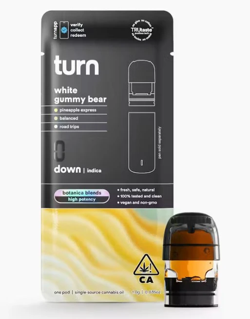 turn - [Turn Down] - BB - Pod - (1g) - White Gummy Bear Main Image