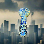Blue Spotted 3" Hand Pipe