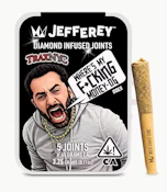 West Coast Cure - Jefferey Pre Roll Pack - Diamond Infused - Indica - Where's My F*cking Money OG - (3.25g Total) 5 Pack