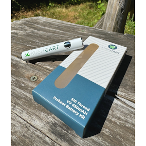 Kush Cart - Kush Cart 510 Battery, Adjustable Voltage, White