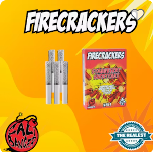 Firecracker - Firecrackers | White Cherry Gelato | Diamond Sauce Infused Pre-Roll 5pk | 3.5g