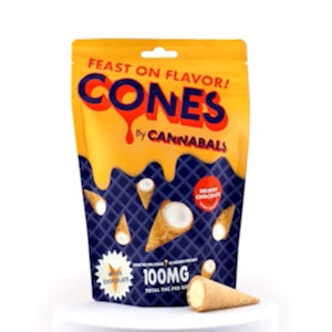 CANNABALS - Cannabals - White Chocolate Cones - 100mg