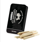 Back Home Cannabis | 6 Pack | White Widow | 0.5g Pre-Rolls