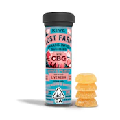 White Peach x White Widow x White CBG (I) | Lost Farm Gummies 100mg THC:100mg CBG | Lost Farms
