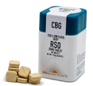 White CBG 25mg (1g) RSO Tablets by Emerald