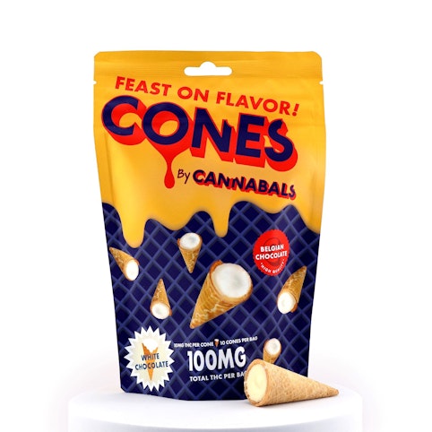 Cannabals - Cones -White Chocolate - 10PK-100mg THC - Cannabals   -zzz3