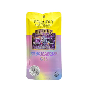 FRIENDLY BRAND - Friendly Brand x Huckleberry Hill Farms Whitethorn Rose Cured Resin Cartridge 1.0g