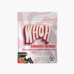 WHOA - WHOA | STRAWBERRY COOKIES & CREAM BITE | EDIBLE | 100MG