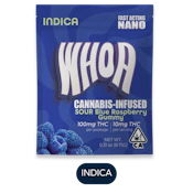 Whoa - Sour Blue Raspberry - Gummies - 100mg - 10pk