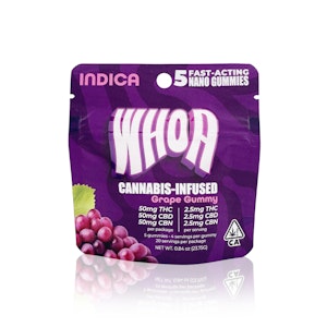 WHOA - WHOA - Edible - Grape - 1:1:1 - THC/CBD/CBN - 5 Pack - Gummies - 50MG