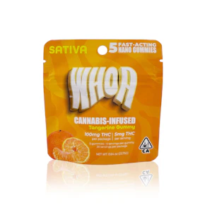 WHOA - Edible - Tangerine - 5 Pack - Gummies - 100MG