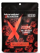  Monster- Gummies -Wild Cherry HYBRID 200mg