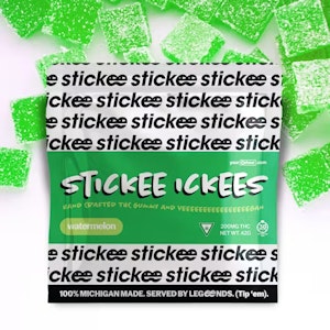 Stickee-ickees - Stickee-ickees - Watermelon 200MG (5x40MG)