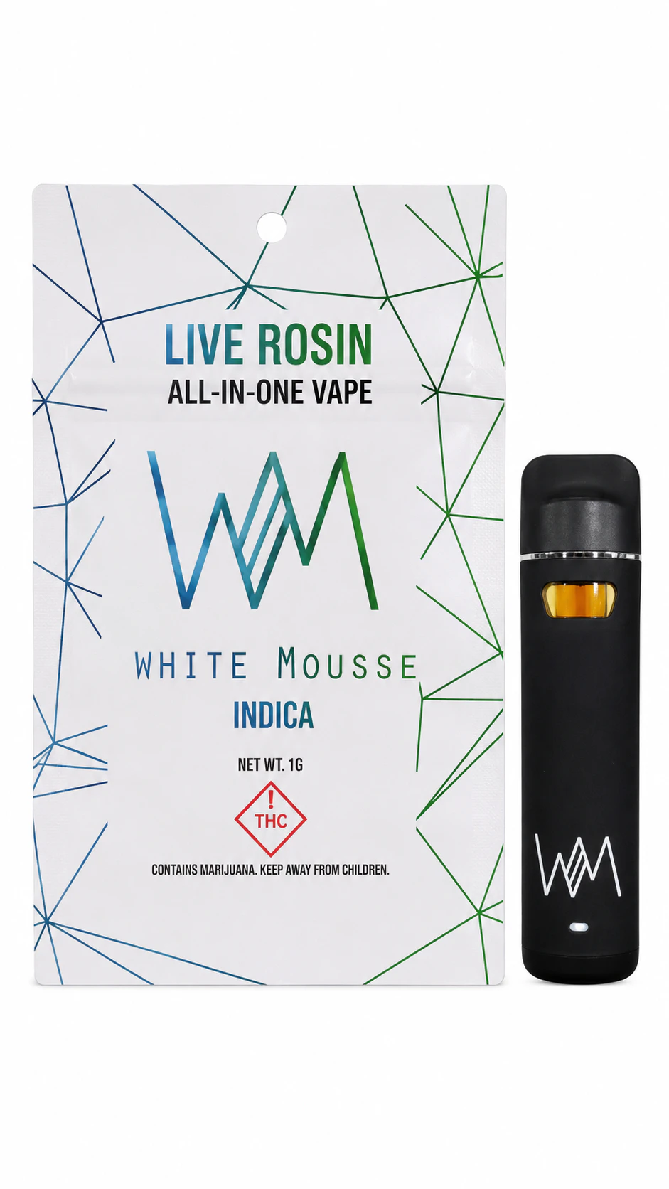 WM CONCENTRATES LLC - White Mousse - Live Rosin AIO - Polar Plunge - 1000mg Main Image