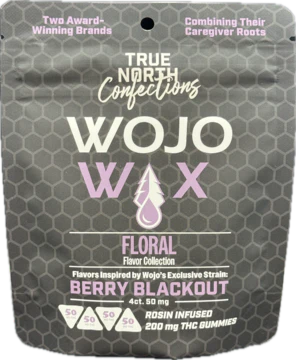 True North Collective MI - Wojo x True North - Berry Blackout 4x50mg Rosin Gummies Main Image