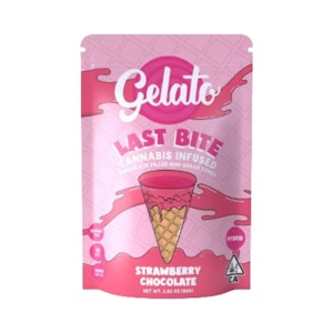 Gelato - Gelato Last Bite Strawberry Chocolat (I) Cones 10pk 100mg