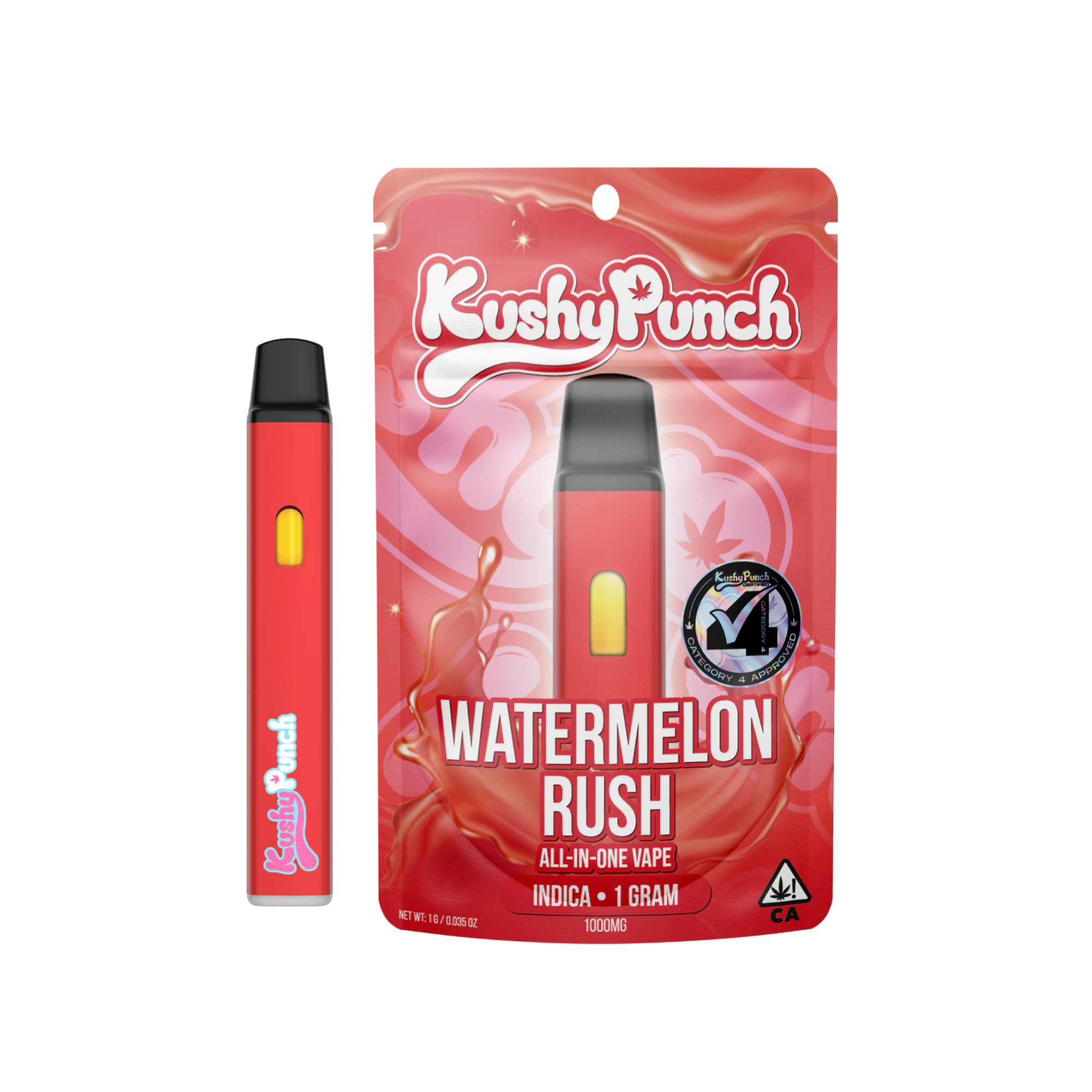 Kushy Punch - Kushy Punch All-in-One 1g Watermelon Rush Main Image