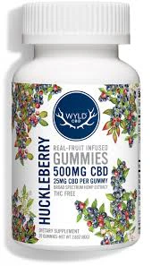 WYLD - Wyld Huckleberry 500mg CBD Gummies Main Image