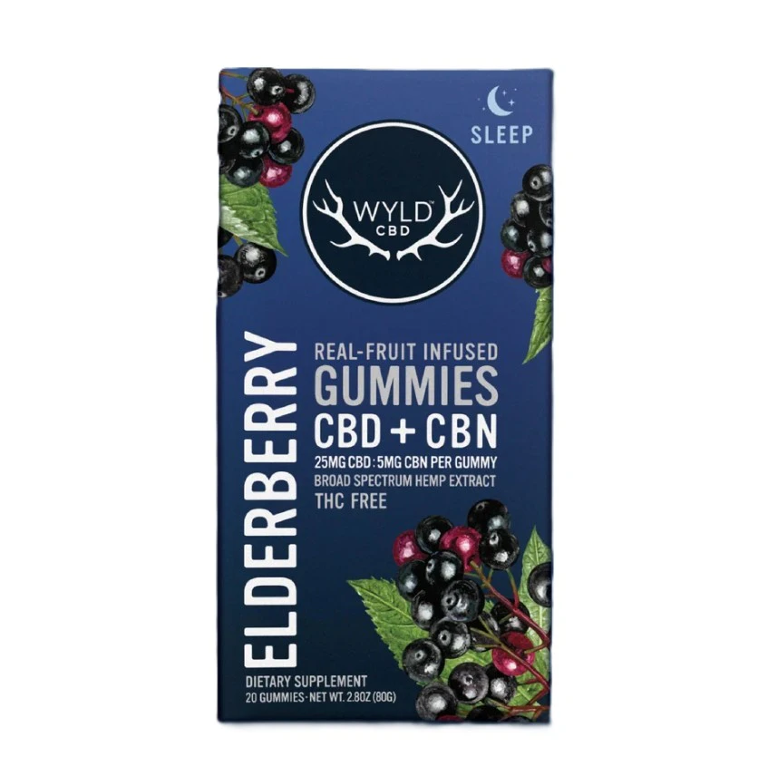 WYLD - Wyld | Elderberry Gummies (10ct) | 25mg CBD:5mg CBN Main Image