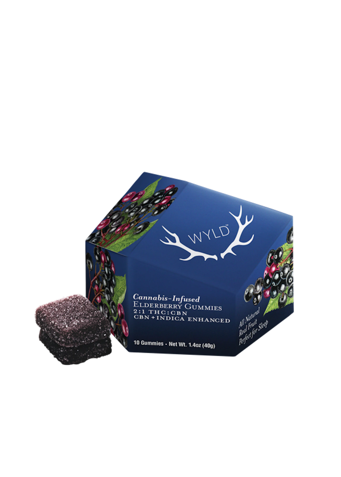 WYLD - Elderberry Gummies (I) 2:1 THC-CBN | Wyld Main Image