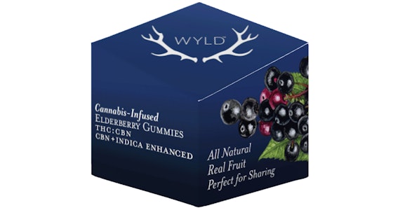 WYLD - Wyld-Elderberry 2:1 THC: CBN 10mg THC:5mg CBN Gummies-Indica Enhanced