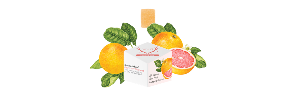 WYLD - Wyld Grapefruit - 1:1:1 CBG/CBC/THC Gummies - Wyld