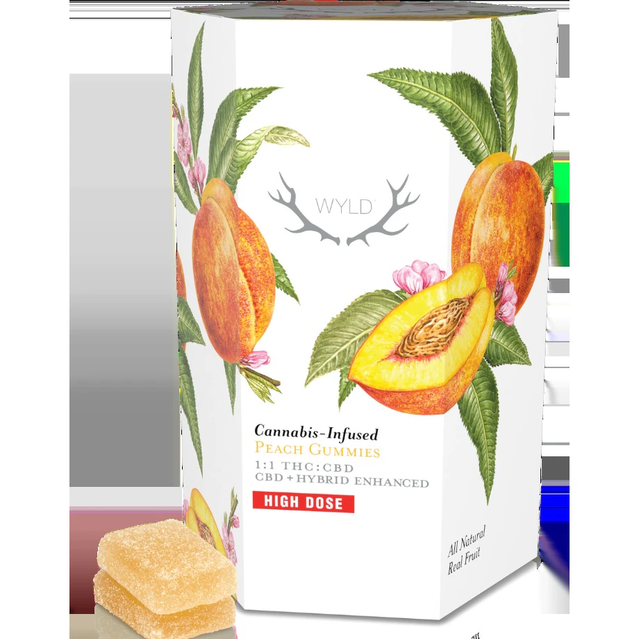 WYLD - Wyld - Gummies - Peach - 1000mg 1:1 Main Image