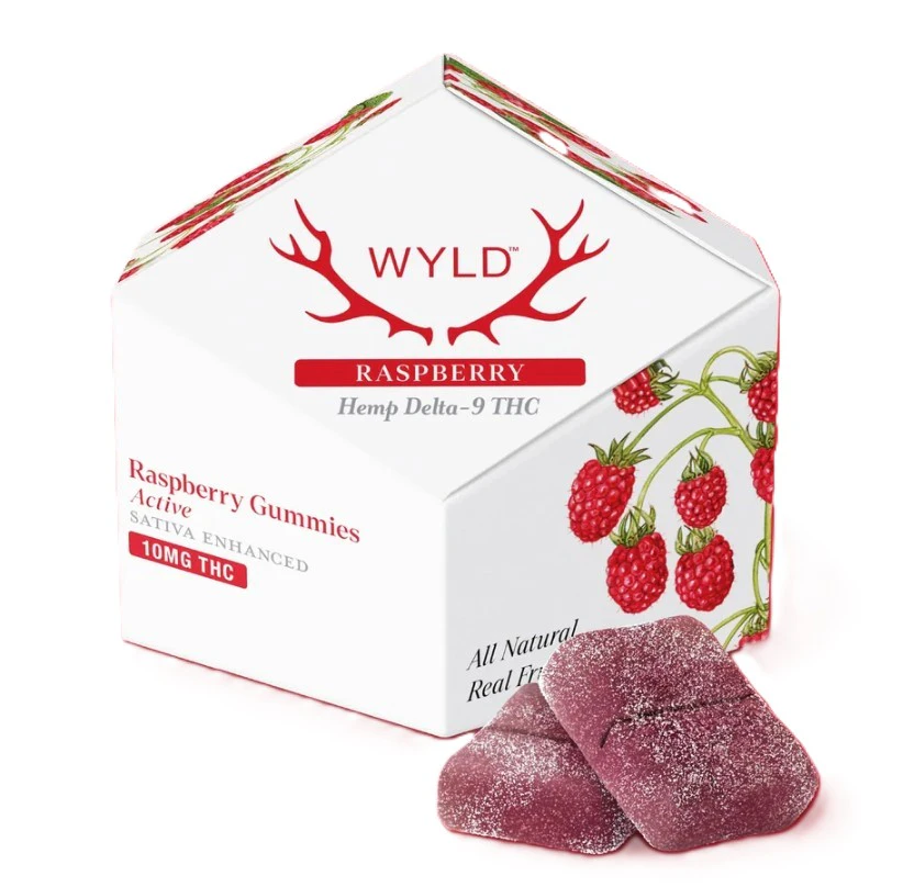 WYLD - Wyld | Raspberry Sativa Gummies (5ct) | 10mg THC Main Image