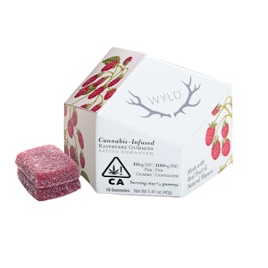 WYLD - RASPBERRY SATIVA GUMMY 100MG - WYLD