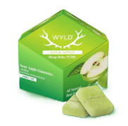 Wyld | Sour Apple Sativa Gummies (5ct) | 10mg THC