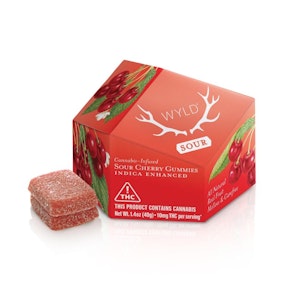 WYLD - SOUR CHERRY GUMMIES 100MG - WYLD