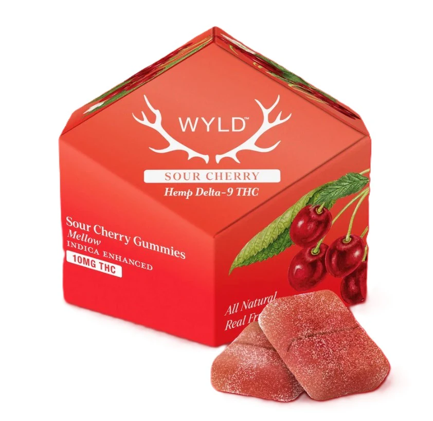 WYLD - Wyld | Sour Cherry Indica Gummies (5ct) | 10mg THC Main Image