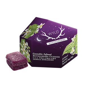 WYLD - Wyld | Gummies (10ct) | Boysenberry 1:1:1 THC:CBD:CBN | 100mg