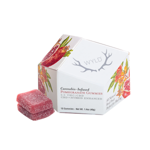 WYLD - WYLD - Pomegranate (1:1 THC :CBD)- 100mg