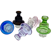 2" Clear Spinner w/ Color Top Carb Cap