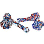 4" Confetti Glass Hammer Bubbler
