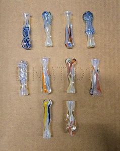 Shock and Awe - Handblown Glass Pipes - One Hitters