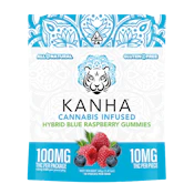 Kanha Blue Raspberry (H) Gummies 100mg