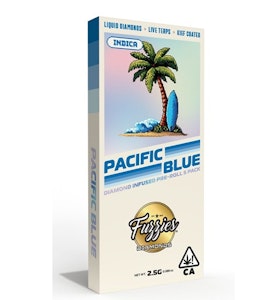 FUZZIES - Fuzzies Pacific Blue Diamond Infused Pre-Roll 5pk ( 2.5g ) Indica