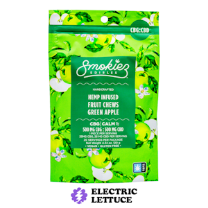 Smokiez - Smokiez Green Apple 500mg CBG : 500mg CBD Fruit Chews 20pk