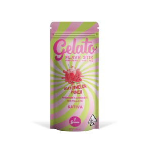 Gelato - Watermelon Punch Flavr Stik (S) 91%THC | Gelato | 1g