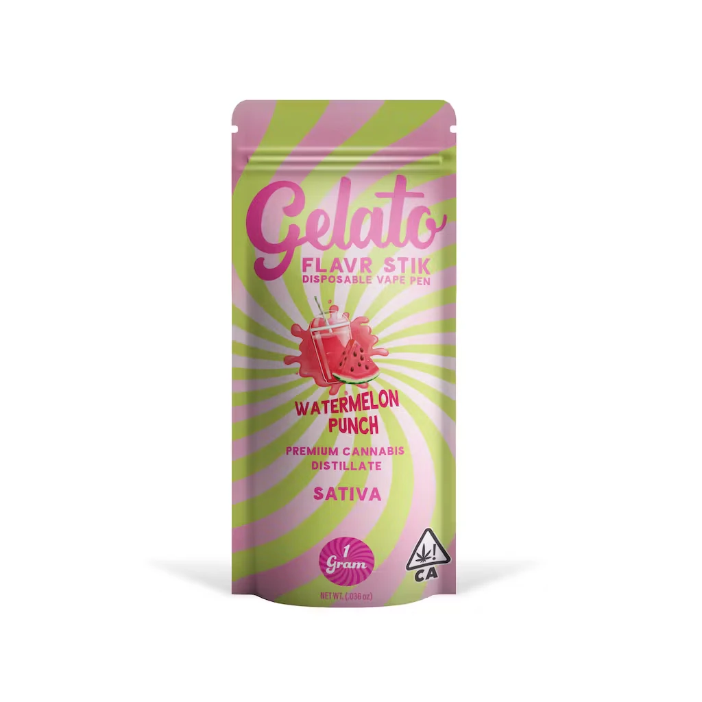Gelato - Watermelon Punch Flavr Stik (S) 91%THC | Gelato | 1g Main Image