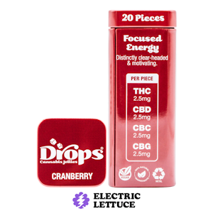 Drops - Drops Cranberry THC:CBD:CBC:CBG 20pk