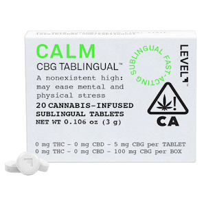 LEVEL - PROTAB CALM CBG - 100MG