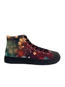  Matawana Men's High Top Black Canvas Xmas Bubbles Size 10