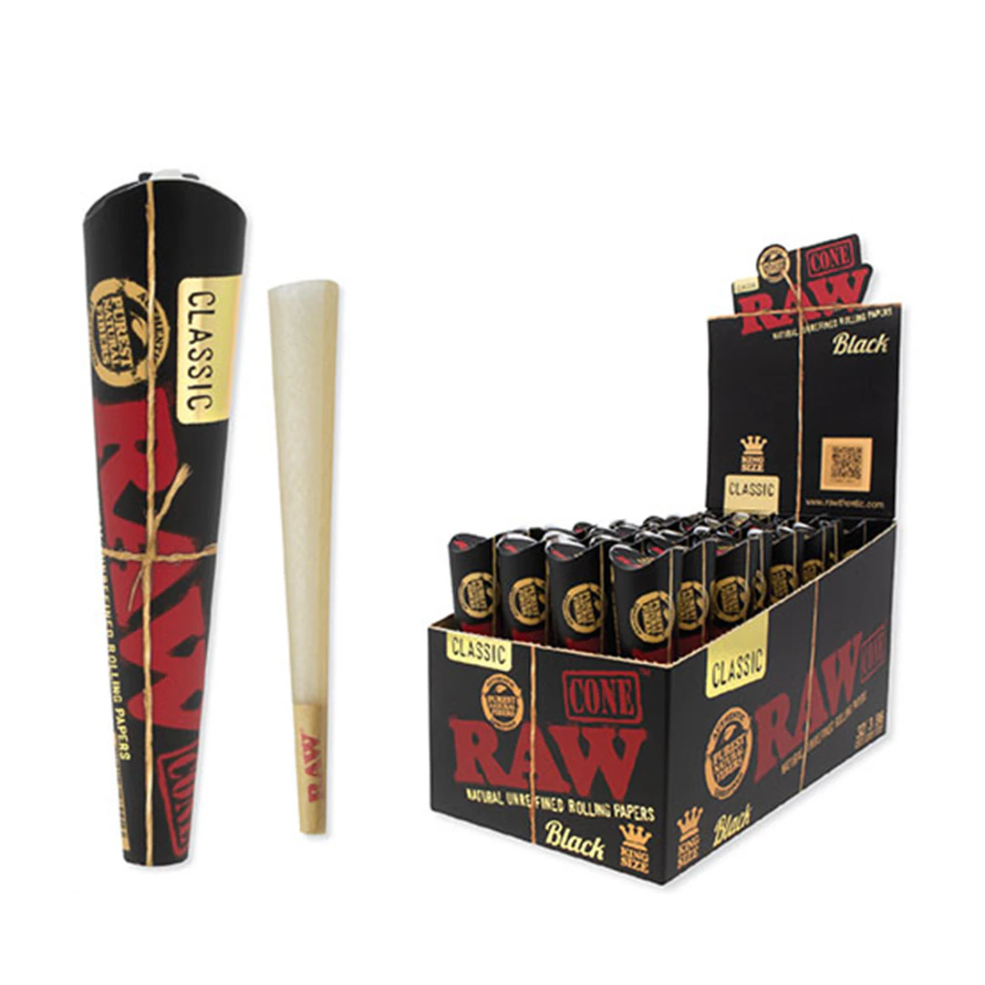 RAW - RAW | Black Classic | Cones | King Size | 3pk Main Image