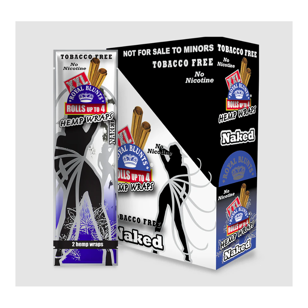 DOOBIE NIGHTS - XXL Royal Blunts | Naked | Hemp Wraps | 2pk Main Image